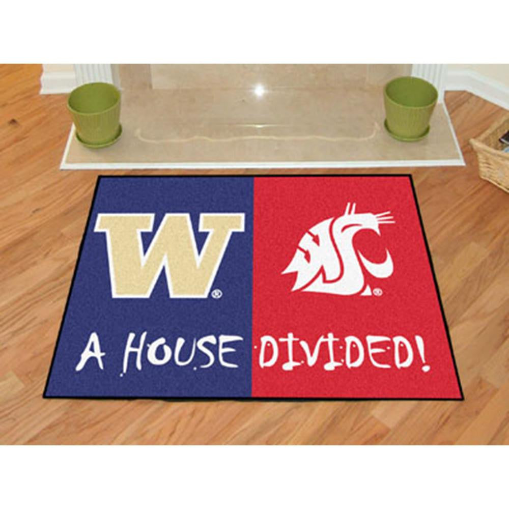 Washington Huskies-Washington State Cougars NCAA House Divided NCAA All-Star Floor Mat (34x45)