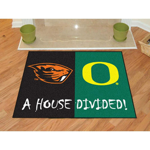 Oregon Ducks-Oregon State Beavers NCAA House Divided NCAA All-Star Floor Mat (34x45)