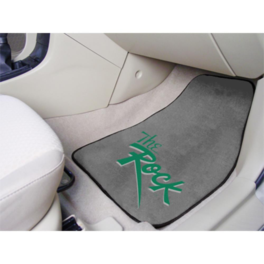 Slippery Rock NCAA 2-Piece Printed Carpet Car Mats (18x27)