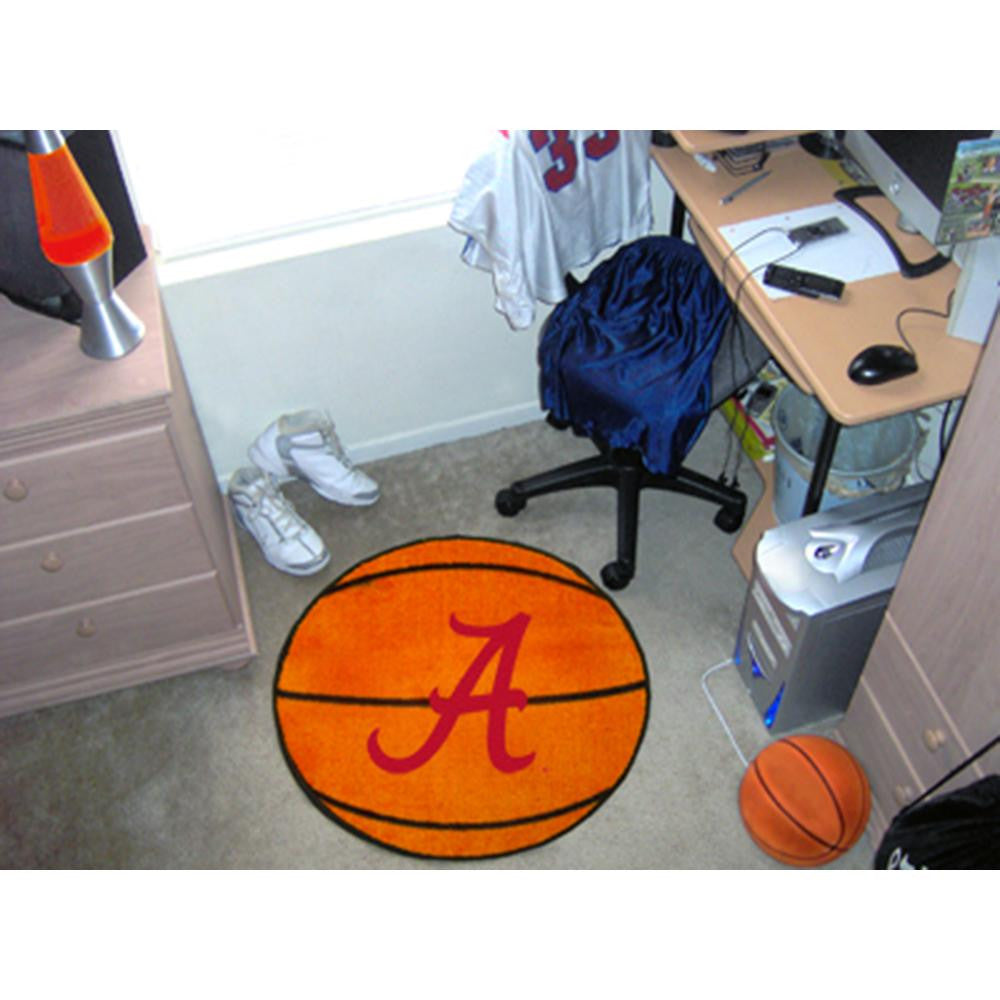 Alabama Crimson Tide NCAA Basketball Round Floor Mat (29)