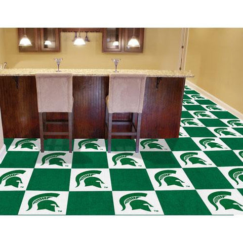 Michigan State Spartans NCAA Team Logo Carpet Tiles