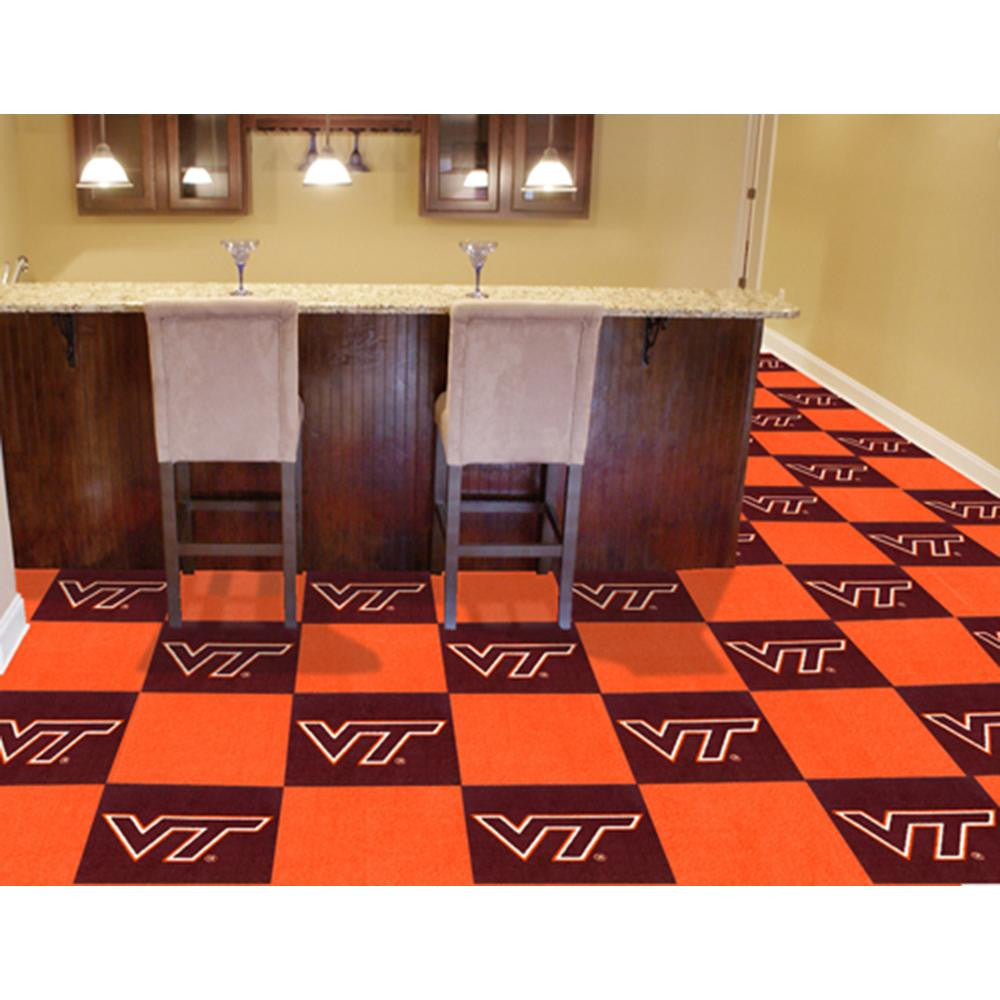 Virginia Tech Hokies NCAA Team Logo Carpet Tiles