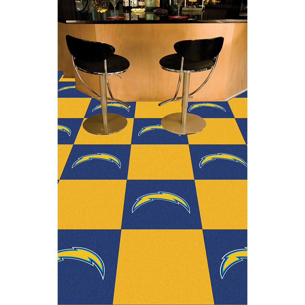 San Diego Chargers NFL Team Logo Carpet Tiles