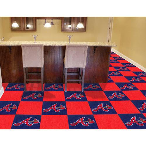 Atlanta Braves MLB Team Logo Carpet Tiles