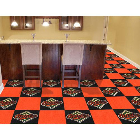 Baltimore Orioles MLB Team Logo Carpet Tiles