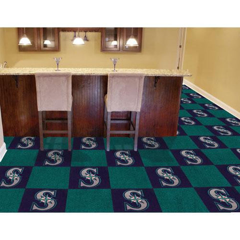 Seattle Mariners MLB Team Logo Carpet Tiles