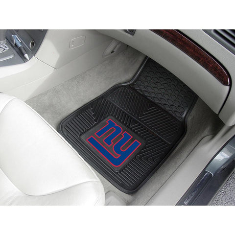 New York Giants NFL Heavy Duty 2-Piece Vinyl Car Mats (18x27)