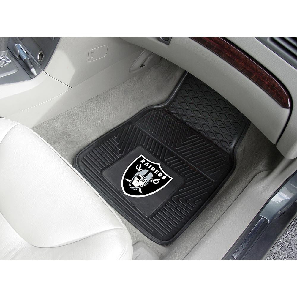 Oakland Raiders NFL Heavy Duty 2-Piece Vinyl Car Mats (18x27)