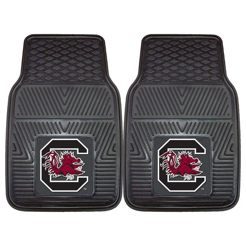 South Carolina Gamecocks NCAA Heavy Duty 2-Piece Vinyl Car Mats (18x27)