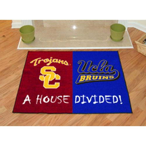 USC Trojans - UCLA Bruins House Divided NCAA All-Star Floor Mat (34x45)