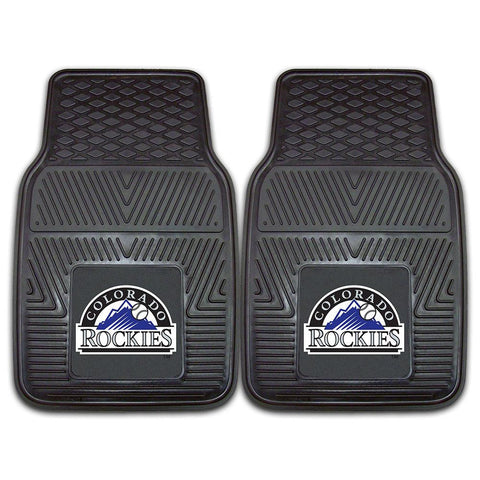 Colorado Rockies MLB Heavy Duty 2-Piece Vinyl Car Mats (18x27)