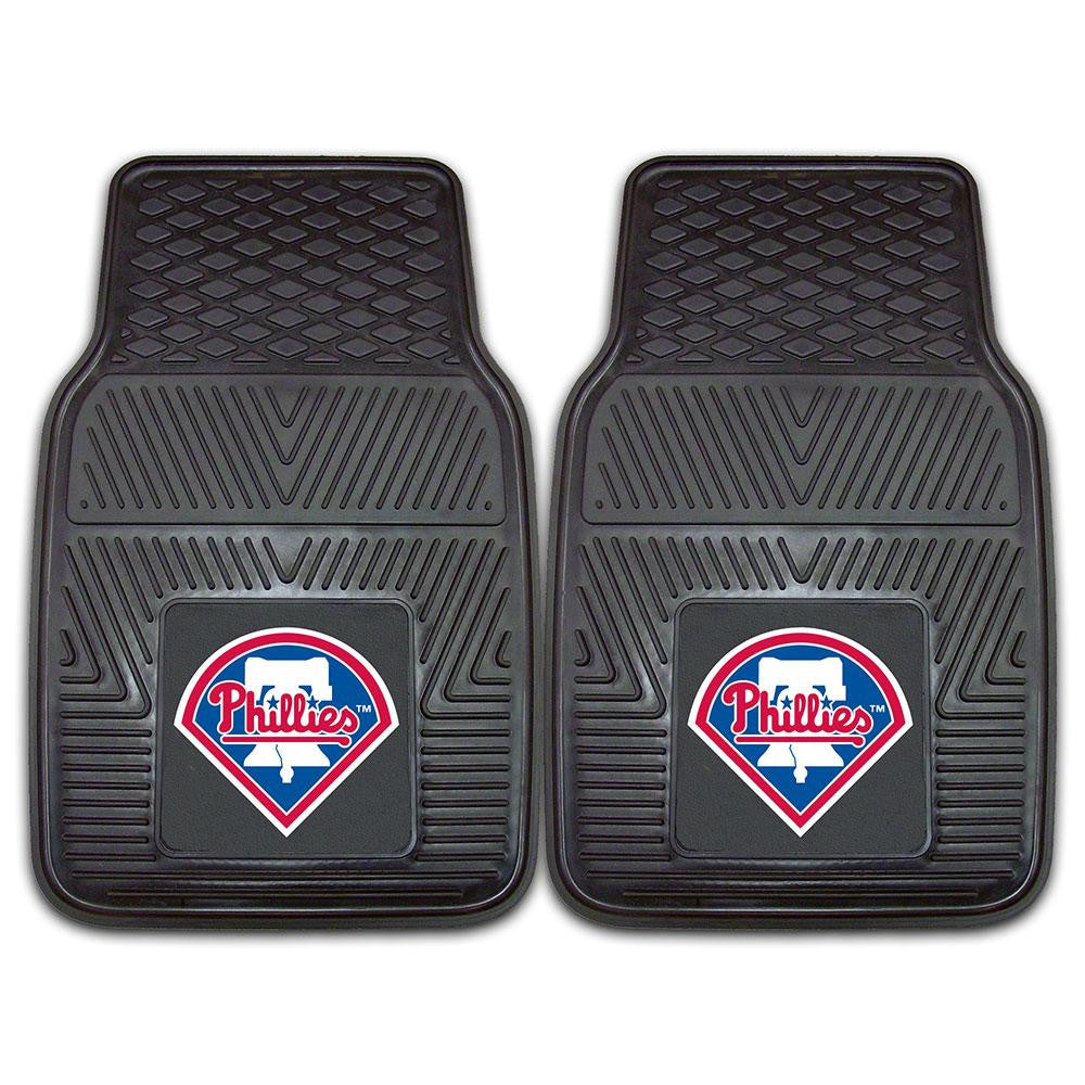 Philadelphia Phillies MLB Heavy Duty 2-Piece Vinyl Car Mats (18x27)