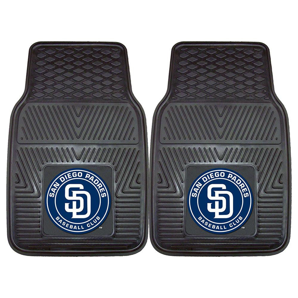 San Diego Padres MLB Heavy Duty 2-Piece Vinyl Car Mats (18x27)