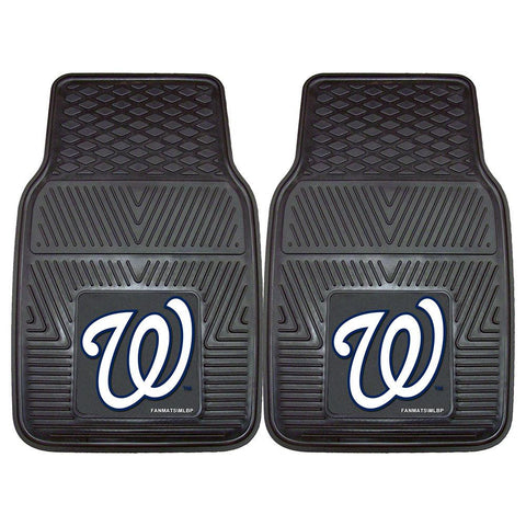 Washington Nationals MLB Heavy Duty 2-Piece Vinyl Car Mats (18x27)