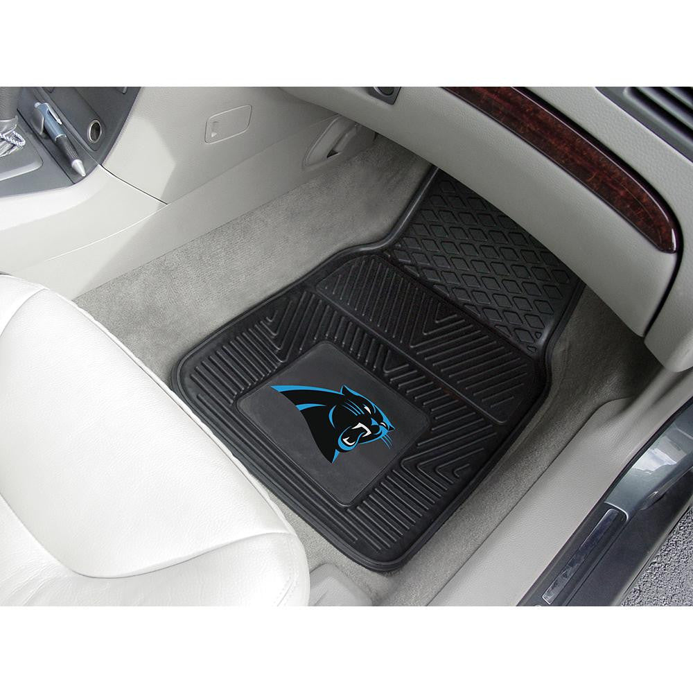 Carolina Panthers NFL Heavy Duty 2-Piece Vinyl Car Mats (18x27)