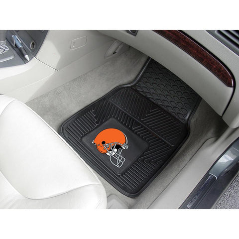 Cleveland Browns NFL Heavy Duty 2-Piece Vinyl Car Mats (18x27)