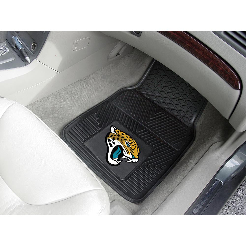 Jacksonville Jaguars NFL Heavy Duty 2-Piece Vinyl Car Mats (18x27)