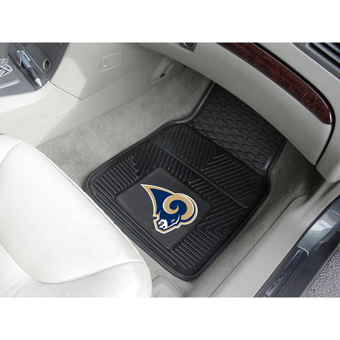 Los Angeles Rams NFL Heavy Duty 2-Piece Vinyl Car Mats (18x27)