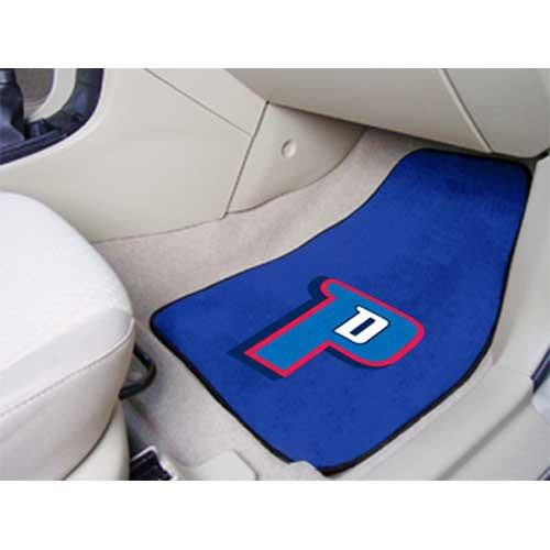 Detroit Pistons NBA 2-Piece Printed Carpet Car Mats (18x27)