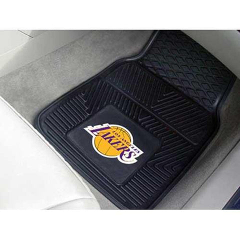 Los Angeles Lakers NBA Heavy Duty 2-Piece Vinyl Car Mats (18x27)