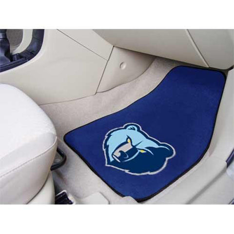 Memphis Grizzlies NBA 2-Piece Printed Carpet Car Mats (18x27)