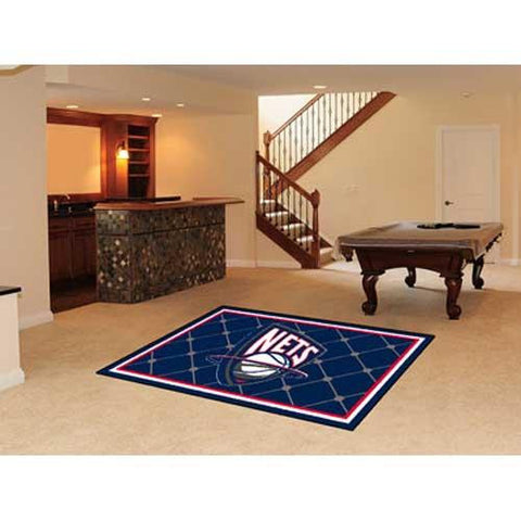 New Jersey Nets NBA 5x8 Rug (60x92)