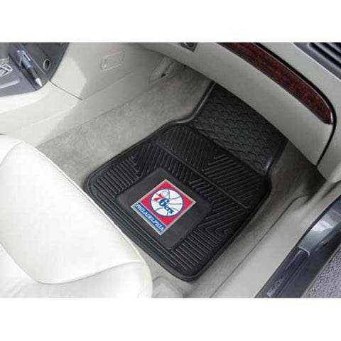 Philadelphia 76ers NBA Heavy Duty 2-Piece Vinyl Car Mats (18x27)