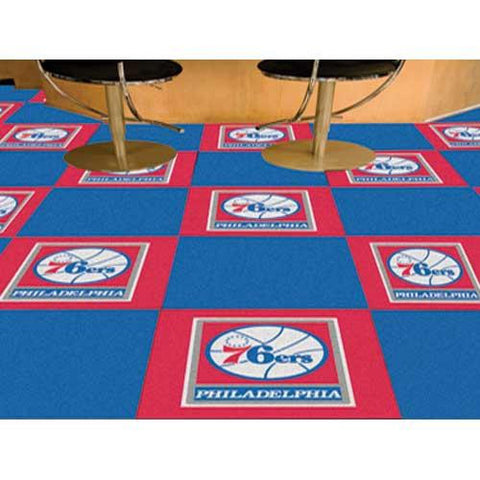 Philadelphia 76ers NBA Carpet Tiles (18x18 tiles)