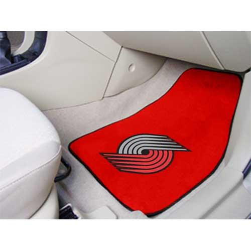 Portland Trail Blazers NBA 2-Piece Printed Carpet Car Mats (18x27)