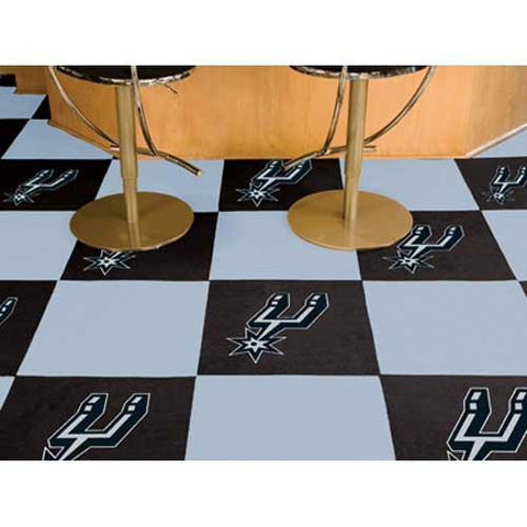 San Antonio Spurs NBA Carpet Tiles (18x18 tiles)