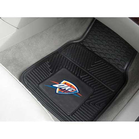 Oklahoma City Thunder NBA Heavy Duty 2-Piece Vinyl Car Mats (18x27)