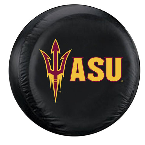 Arizona State Sun Devils NCAA Spare Tire Cover (Large) (Black)