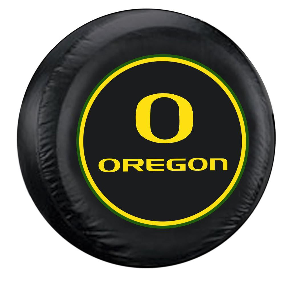 Oregon Ducks NCAA Spare Tire Cover (Standard) (Black)