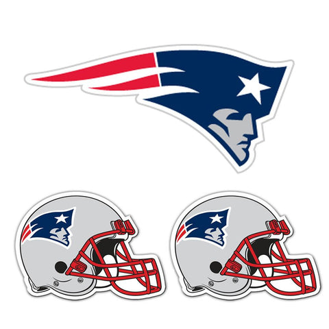 New England Patriots NFL Ultimate Car Magnet Kit (3Pc Set)