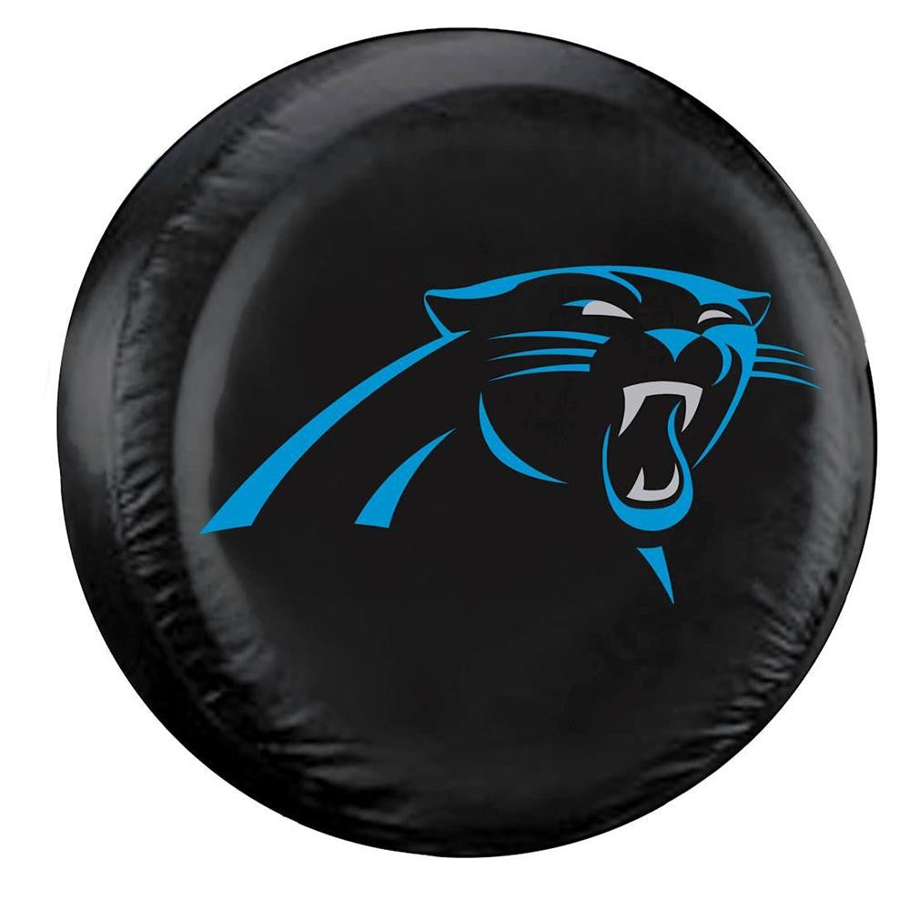 Carolina Panthers NFL Spare Tire Cover (Large) (Black)