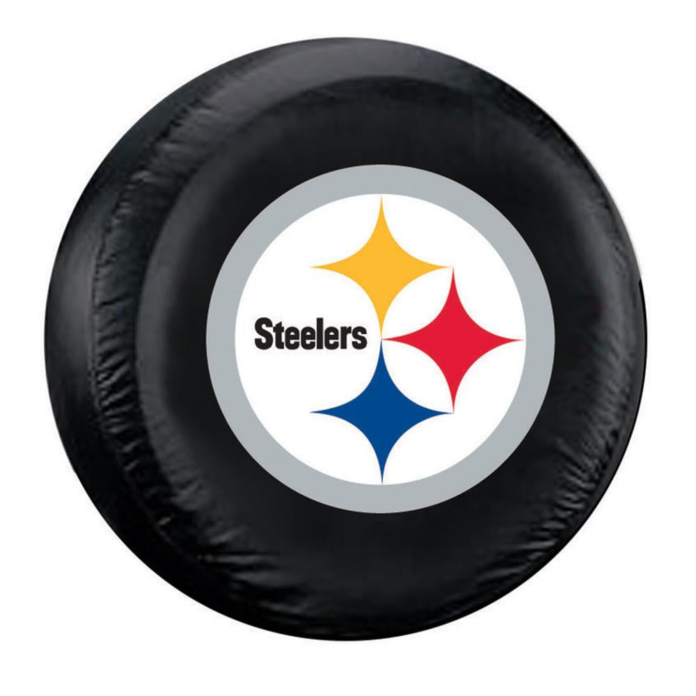 Pittsburgh Steelers NFL Spare Tire Cover (Large) (Black)