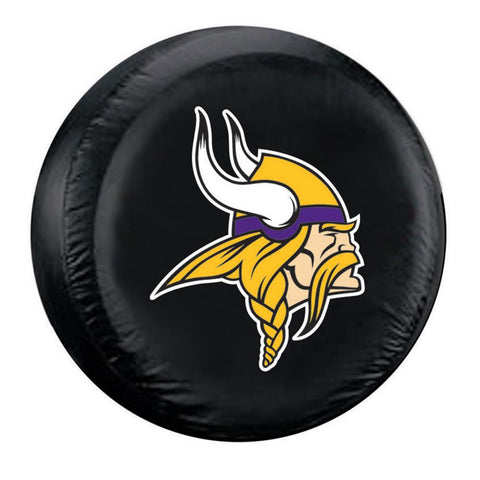 Minnesota Vikings NFL Spare Tire Cover (Standard) (Black)