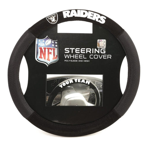 Oakland Raiders NFL Mesh Steering Wheel Cover