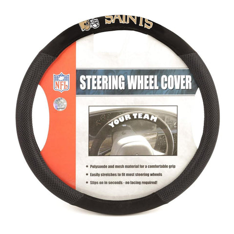 New Orleans Saints NFL Mesh Steering Wheel Cover