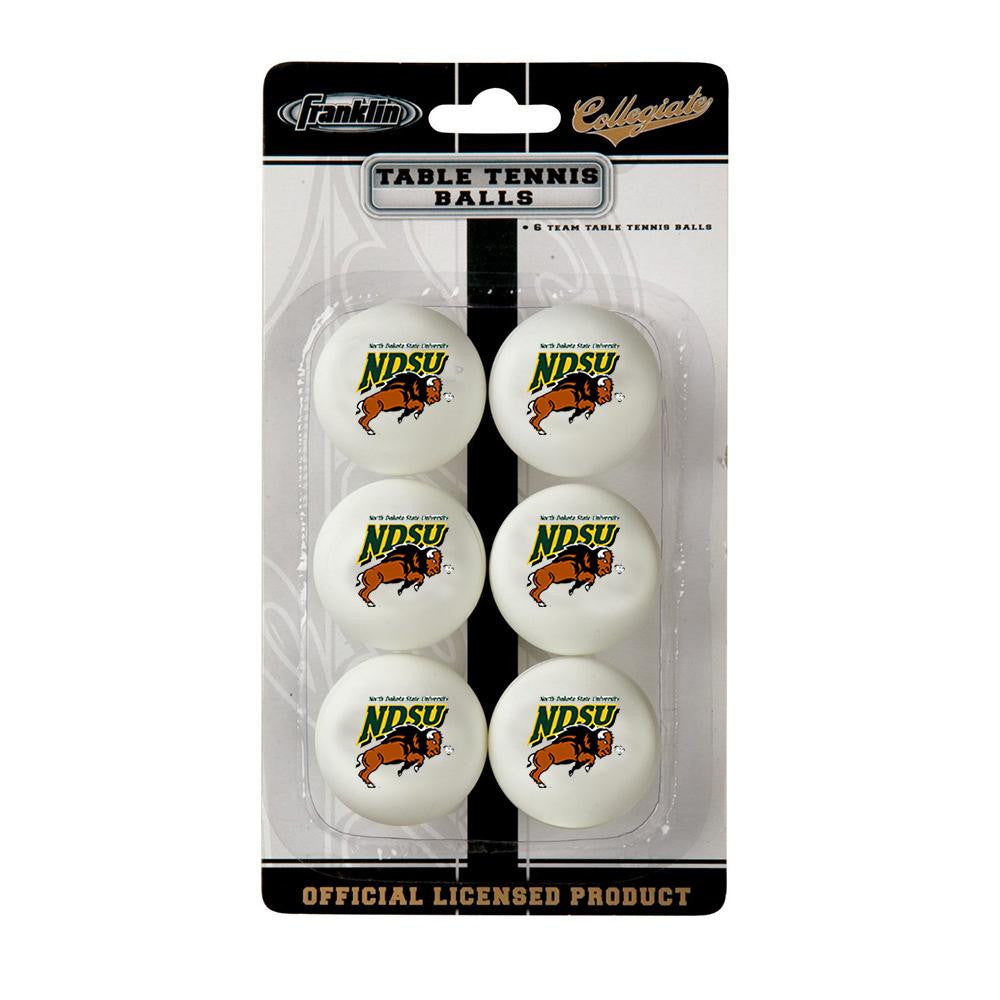 North Dakota State Bison NCAA Table Tennis Balls (6pc)