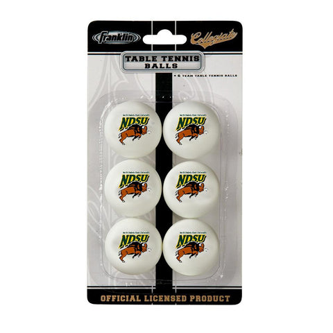 North Dakota State Bison NCAA Table Tennis Balls (6pc)