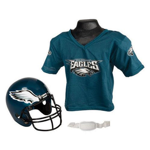 Philadelphia Eagles Youth NFL Helmet and Jersey Set