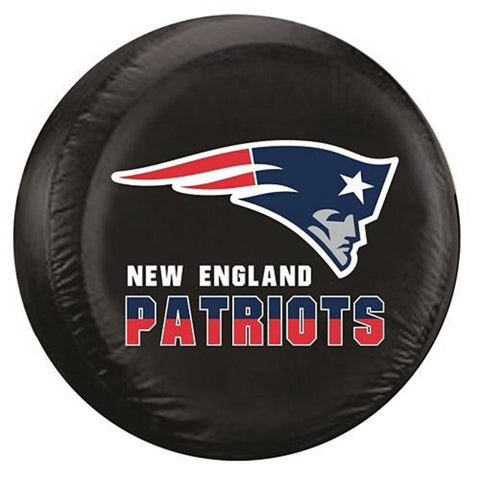 New England Patriots NFL Spare Tire Cover (Standard) (Black)