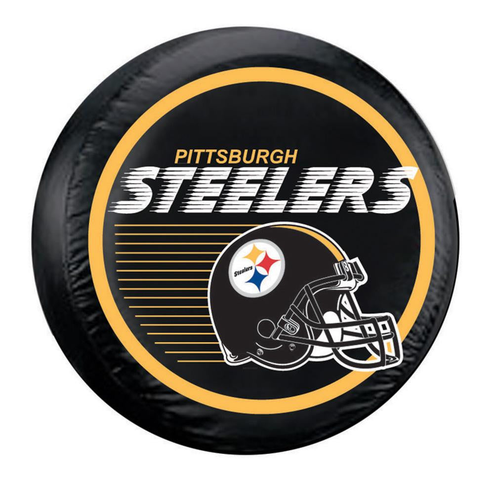 Pittsburgh Steelers NFL Spare Tire Cover (Standard) (Black)