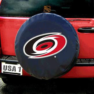 Carolina Hurricanes NHL Spare Tire Cover (Standard) (Black)