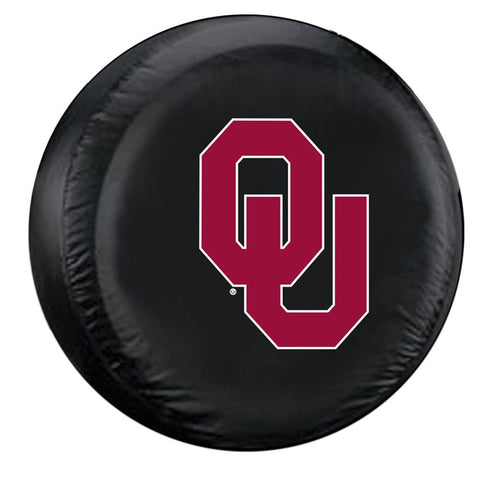 Oklahoma Sooners NCAA Spare Tire Cover (Standard) (Black)