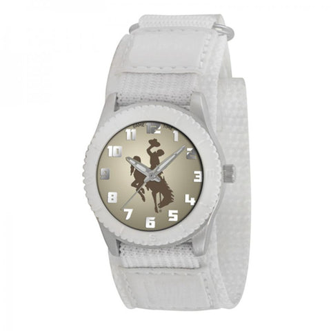 Wyoming Cowboys NCAA Kids Rookie Series Watch (White)