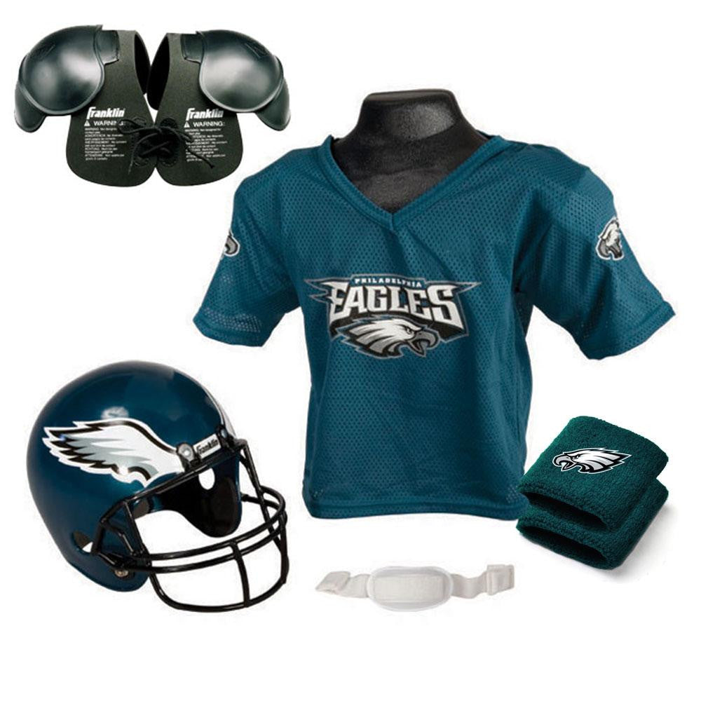 Philadelphia Eagles Youth NFL Ultimate Helmet and Helmet and Jersey Set