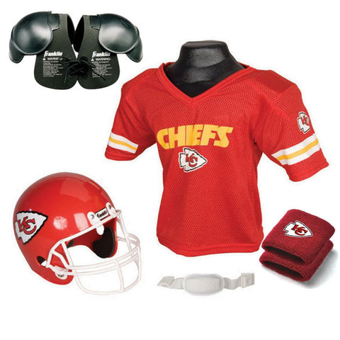 Kansas City Chiefs Youth NFL Ultimate Helmet and Helmet and Jersey Set