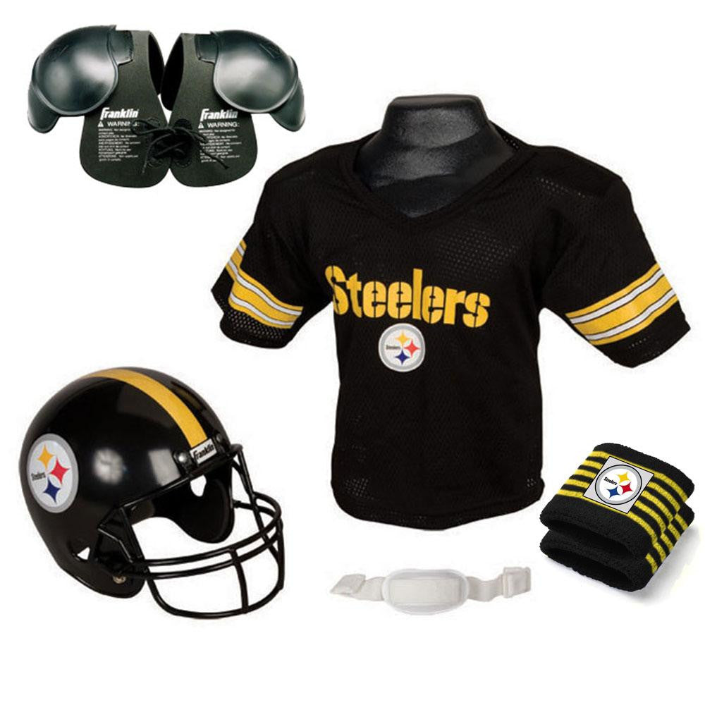 Pittsburgh Steelers Youth NFL Ultimate Helmet and Helmet and Jersey Set